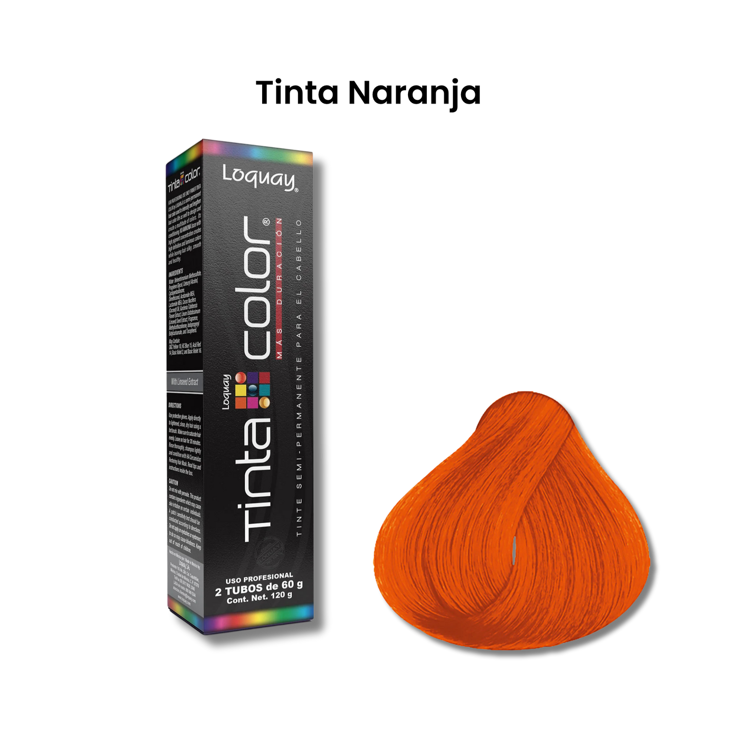 TINTE SEMIP.TINTA COLOR NARANJA 2X60G