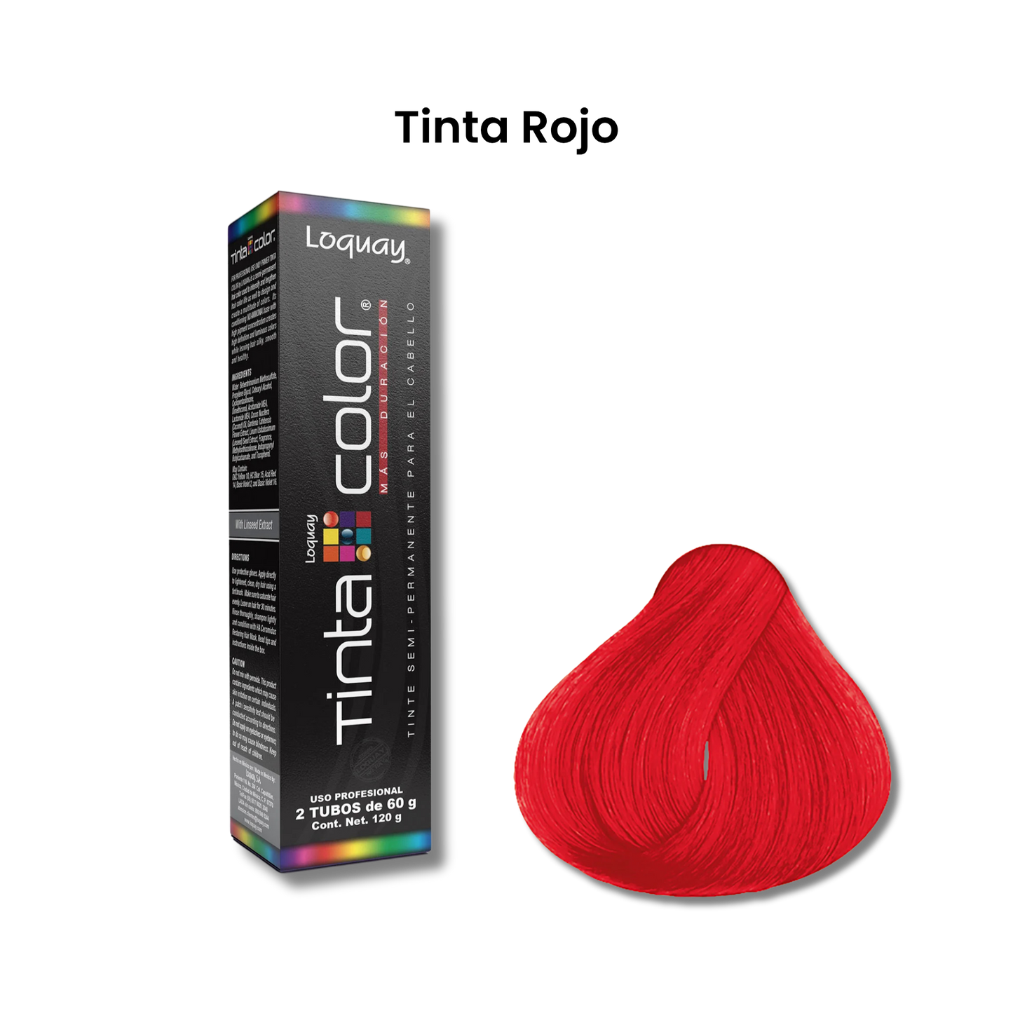 TINTE SEMIP.TINTA COLOR ROJO 2X60G