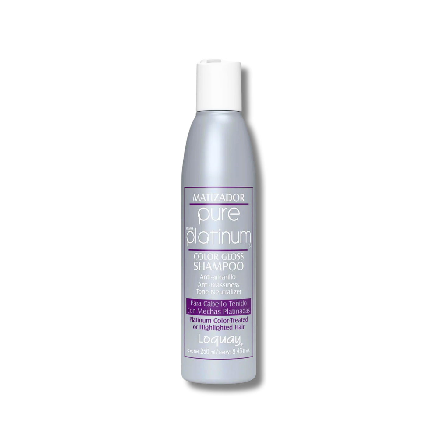 SHAMPOO MATIZADOR PURE PLATINUM LOQUAY 250ML