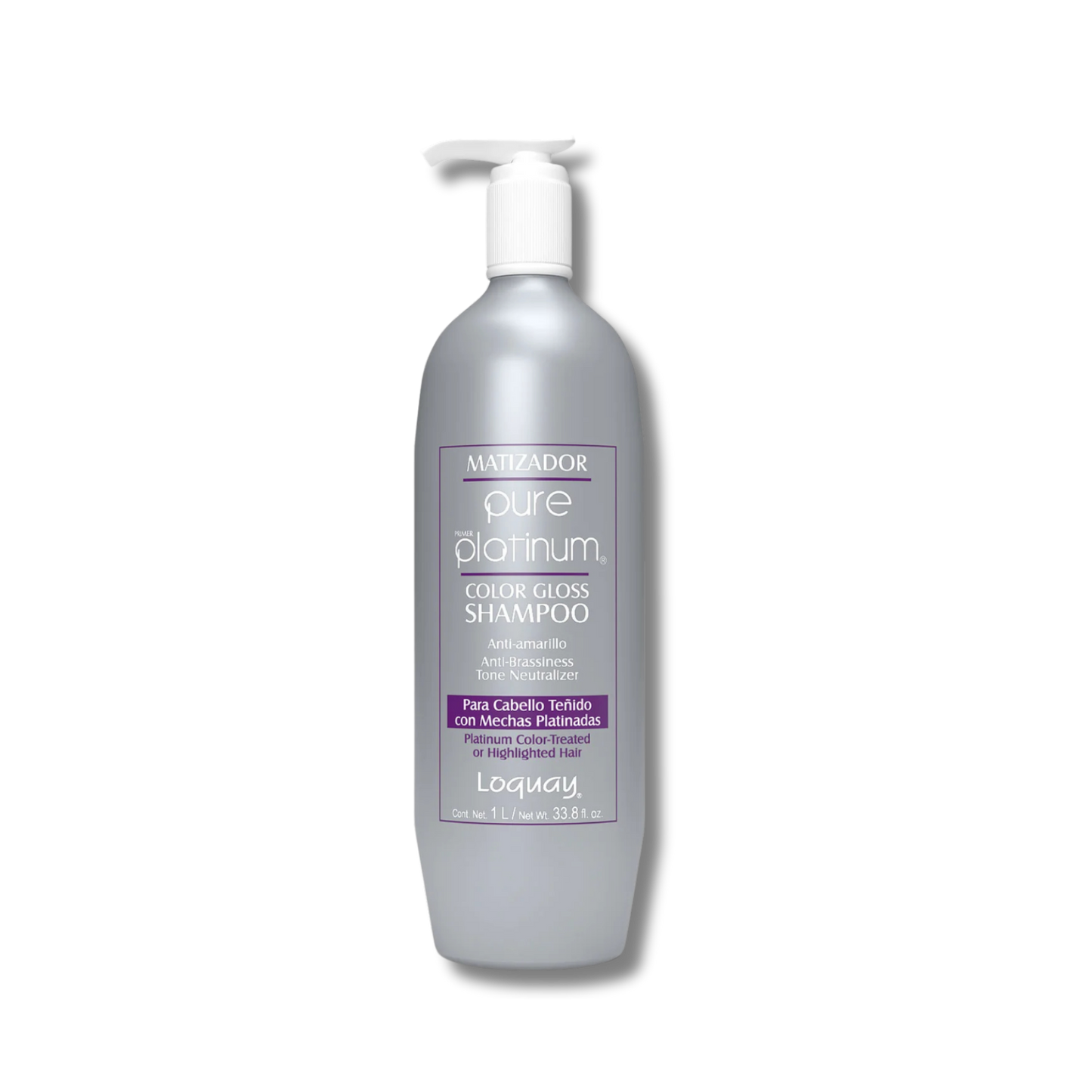 SHAMPOO MATIZADOR PURE PLATINUM LOQUAY 1L