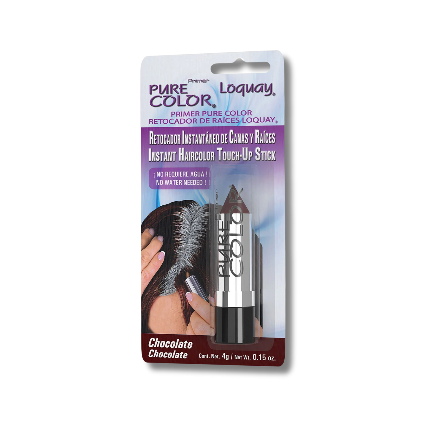 RETOCADOR DE CANAS Y RAICES LOQUAY CHOCOLATE 4G