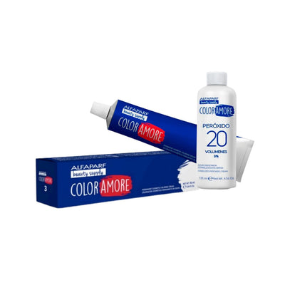 TINTE COLOR AMORE 90ML C/PEROXIDO 20 VOL.135ML