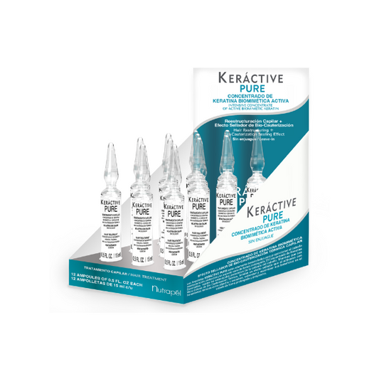 AMPOLLETA KERACTIVE PURE NUTRAPEL 12X15ML