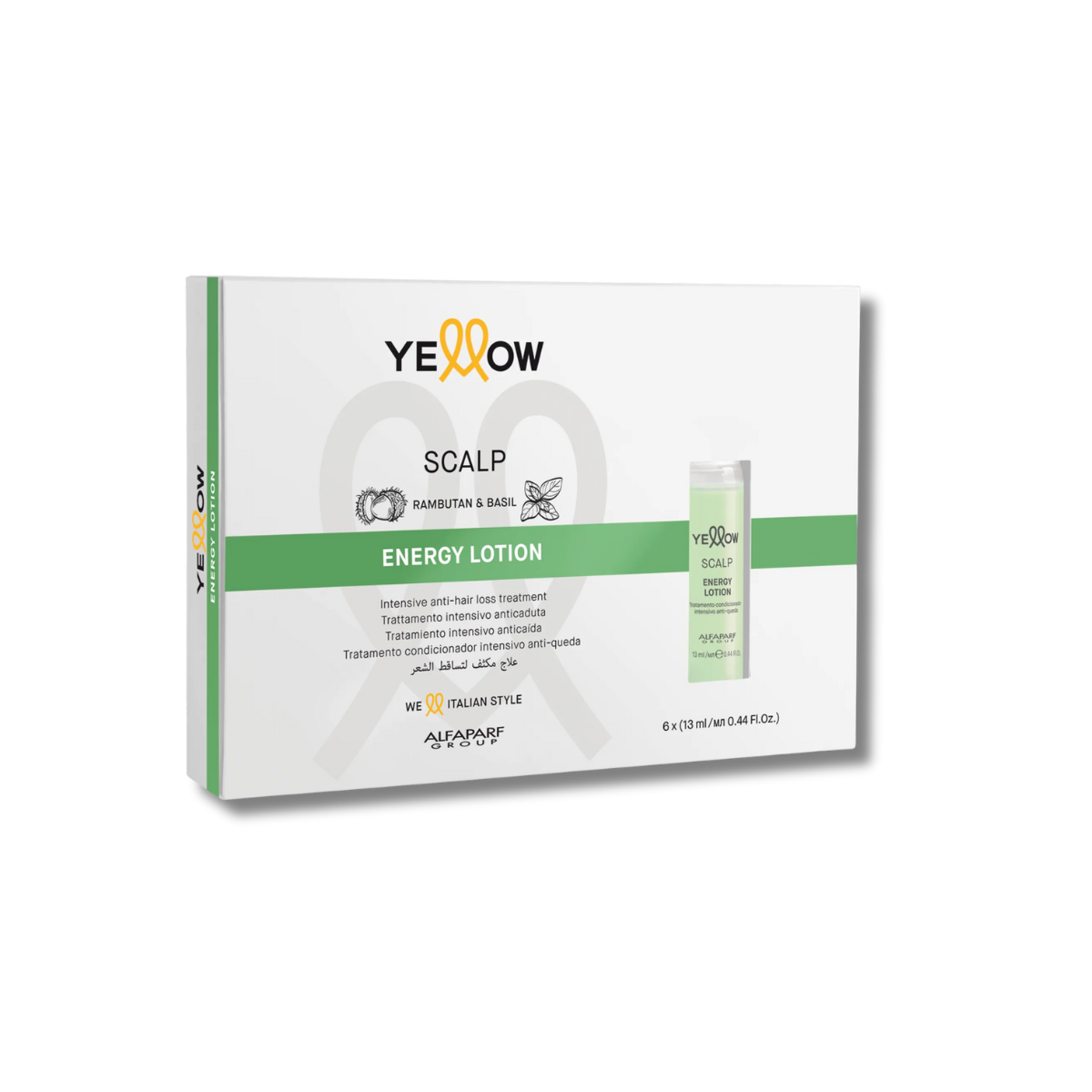 LOCIÓN ENERGY SCALP YELLOW 6X13ML