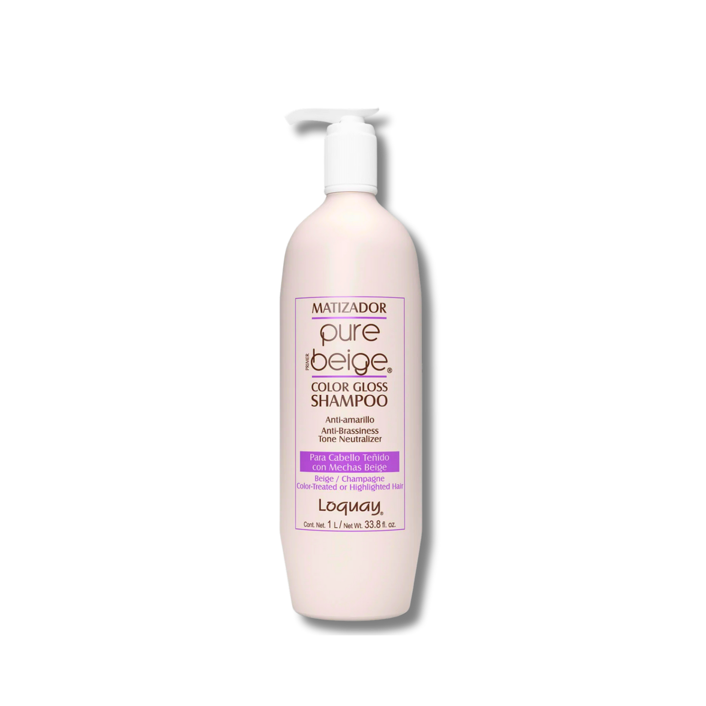 SHAMPOO MATIZADOR PURE BEIGE LOQUAY 1L