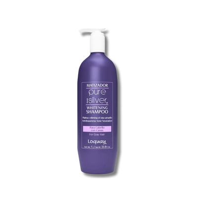 SHAMPOO MATIZADOR PURE SILVER PARA CANAS LOQUAY 1L
