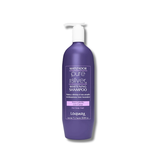SHAMPOO MATIZADOR PURE SILVER PARA CANAS LOQUAY 1L
