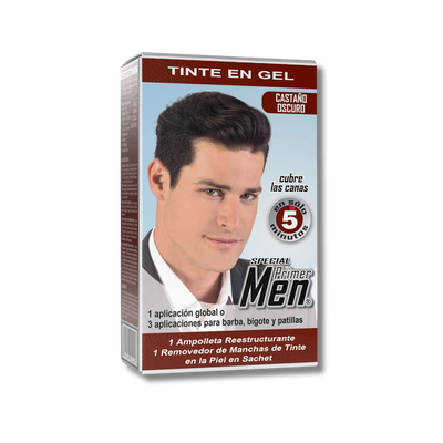 TINTE PRIMER MEN LOQUAY CASTAÑO OSCURO 85G