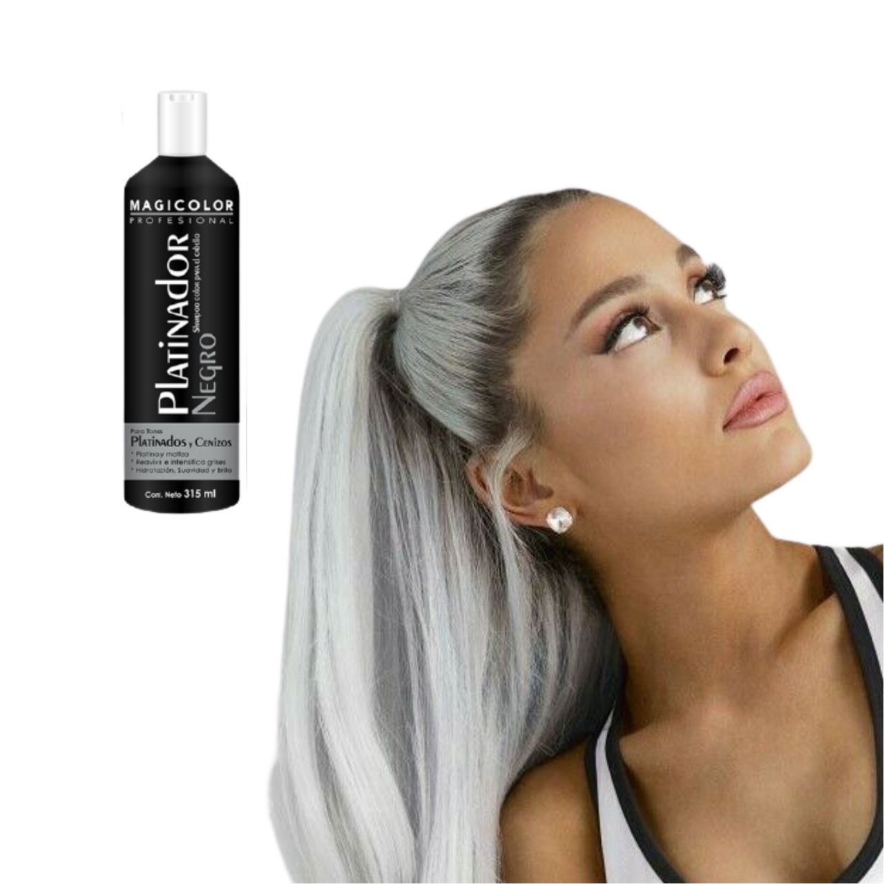 SHAMPOO PLATINADOR NEGRO MAGICOLOR 315ML